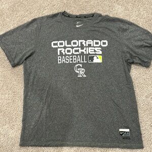 Nike Dry Fit Colorado Rockies Gray T-Shirt